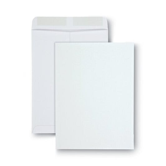 Catalog Envelope, 28 lb Bond Weight Paper, #10 1/2, Square Flap, Gummed Closure, 9x12, White, 100PK