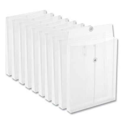 Top Opening Poly Envelopes, 1.25 in. Expansion, Letter Size, Clear, 10PK