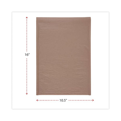 Natural Self-Seal Cushioned Mailer, #5, 10.5 x 16, Kraft, PK80