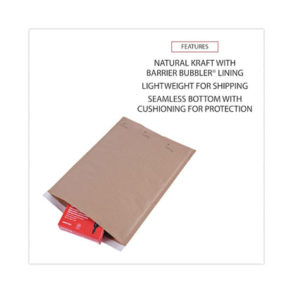 Natural Self-Seal Cushioned Mailer, #5, 10.5 x 16, Kraft, PK80