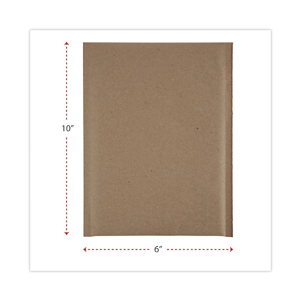 Cushioned Mailer, #0, Bubble Lining, Self-Adhesive, 6x10, Kraft, PK200