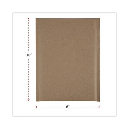 Cushioned Mailer, #0, Bubble Lining, Self-Adhesive, 6x10, Kraft, PK200