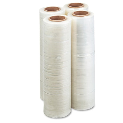 Handwrap Stretch Film, 18"x1500ft, PK4, 18" W x 1,500 ft L, Clear