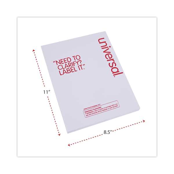 8.5" x 11" Copier Labels, Pk100