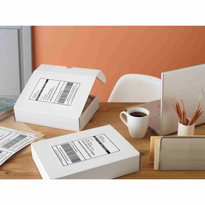 Shipping Labels w/TrueBlock Tech, Laser Printers, 8.5x11, White, PK25