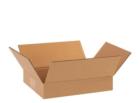 Flat Corrugated Boxes, 11-1/4" x 8-3/4" x 2-3/4", Kraft