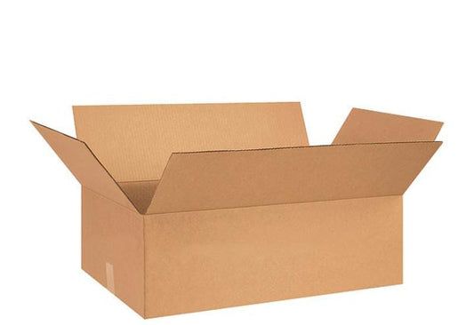 Flat Corrugated Boxes, 28" x 18" x 8", Kraft