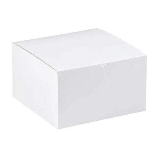 Gift Boxes, 10" x 10" x 6", White, 50/Case