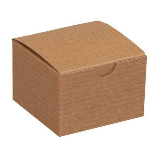 Gift Boxes, 3" x 3" x 2", Kraft, 100/Case