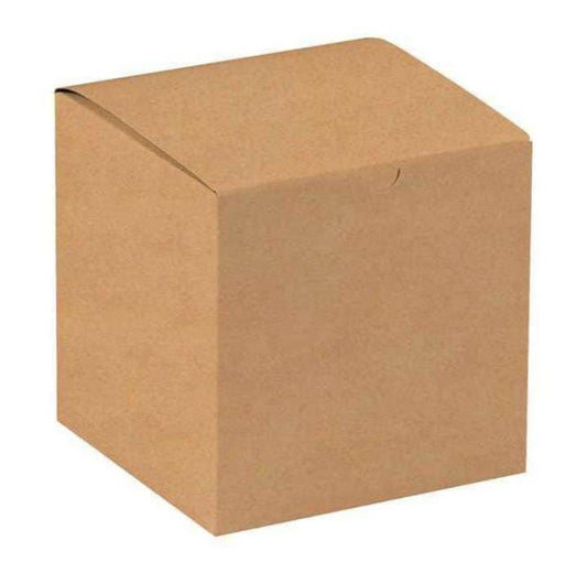 Gift Boxes, 7" x 7" x 7", Kraft, 100/Case