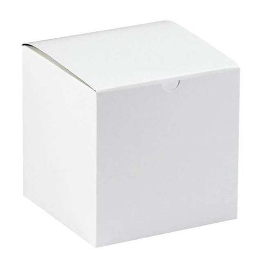 Gift Boxes, 7" x 7" x 7", White, 100/Case