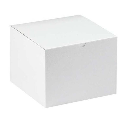 Gift Boxes, 8" x 8" x 6", White, 50/Case