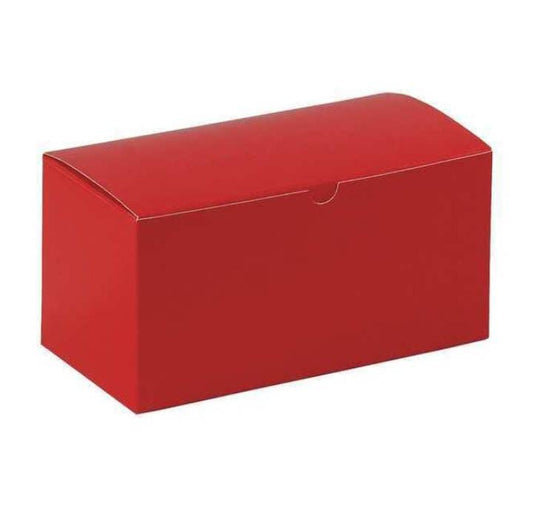 Gift Boxes, 9" x 4 1/2" x 4 1/2", Holiday Red, 100/Case