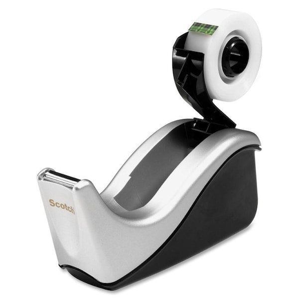 Scotch Desktop Tape Dispenser, Silver