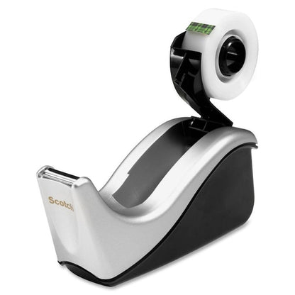 Scotch Desktop Tape Dispenser, Silver