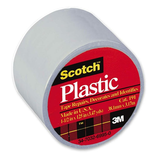 Colored Plastic Tape 191CL, 1.5"x125, PK72