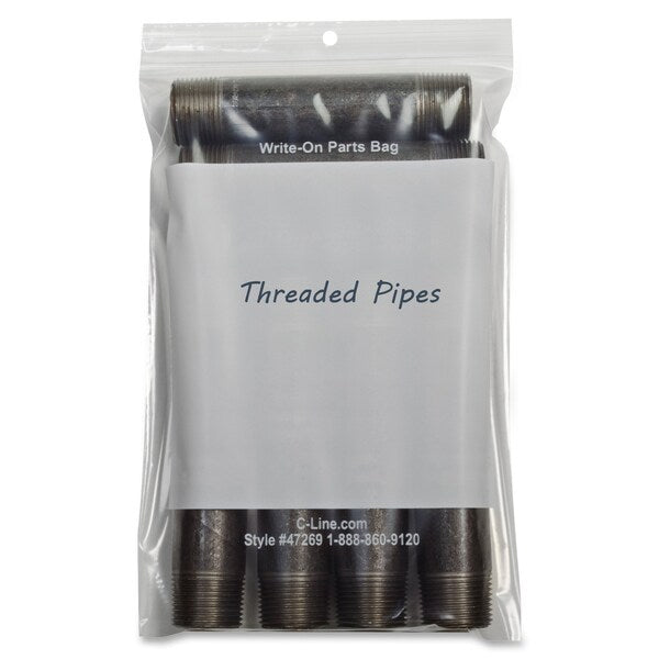6" x 9" Reclosable Write-On Bags, PK 1000