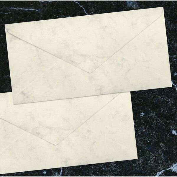 Envelope, DL, Tissue Lined, Marble, PK25