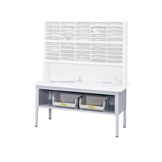 Sorting Table Base, 60 in W, Gray