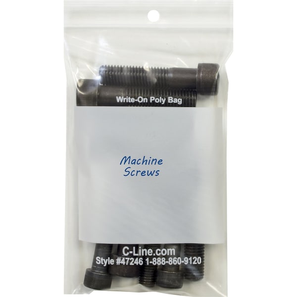 4" x 6" Reclosable Write-On Bags, PK 1000