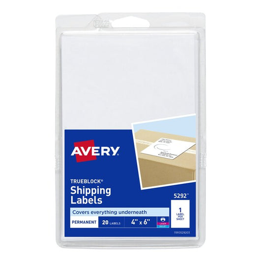 Shipping Labels, TrueBlock Technol, PK20