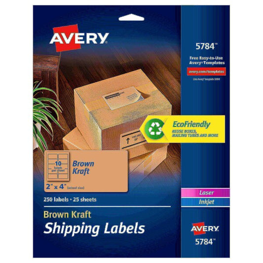 Shipping Labels, Permanent Adhesi, PK250