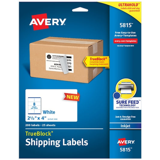 Printable Blank Shipping Labels, PK200