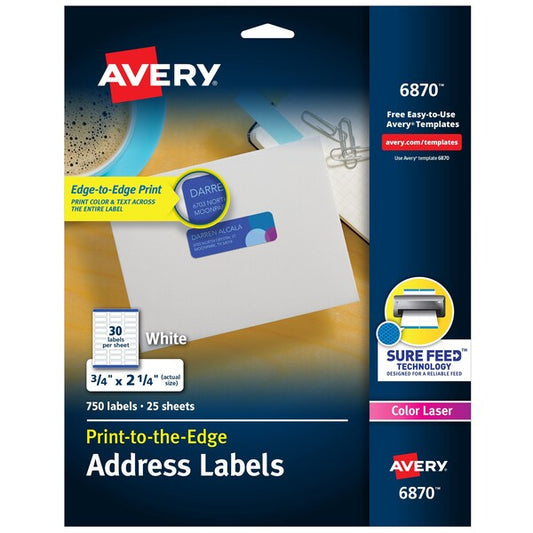Address Labels with Sure Feed for, PK750