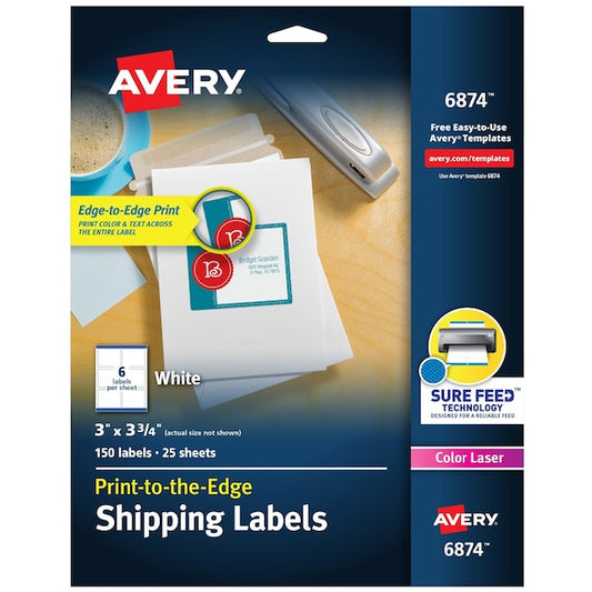 Shipping Labels with Sure Feed fo, PK150