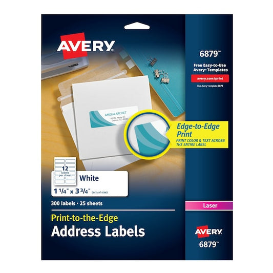 Laser Labels, Matte, Mailing, 3-3, PK300