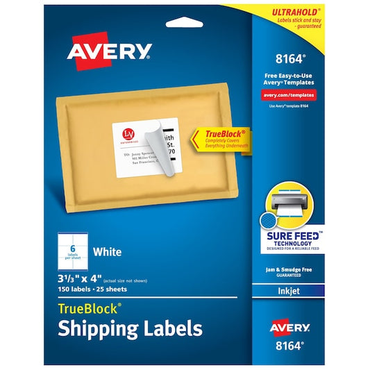 TrueBlock Shipping Labels, Sure F, PK150