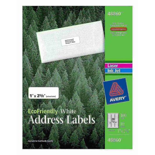 EcoFriendly Address Labels 48860, PK300