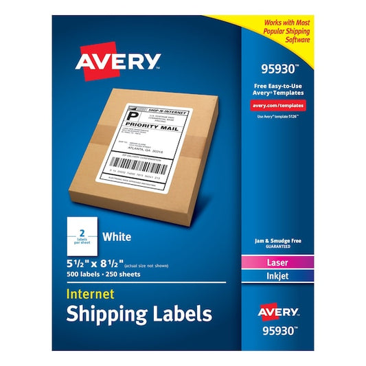 Shipping Address Labels, Laser and, PK500