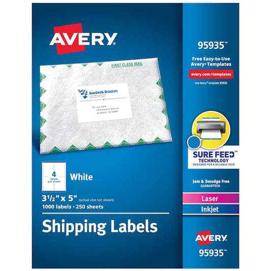 Shipping Labels, Sure Feed Techn, PK1000