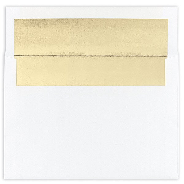 Envelope, Foil Lining, White with, PK25