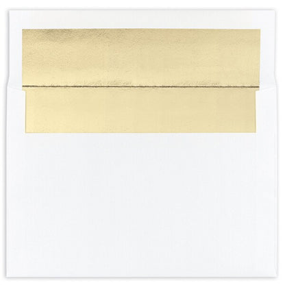 Envelope, Foil Lining, White with, PK25