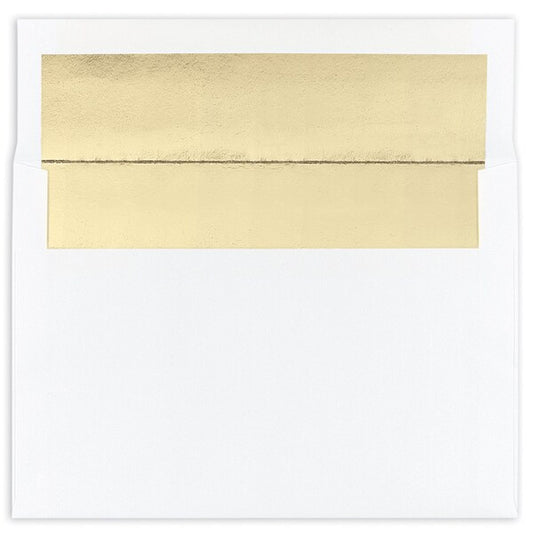 Envelope, Foil Lining, White with, PK25