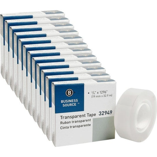Tape, Roll, Transpr, 3/4X1296", PK12