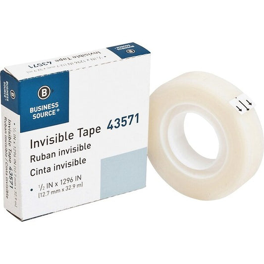 Tape, Roll, Invis, 1/2"X1296", PK12