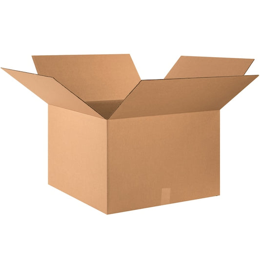Corrugated Boxes, 24" x 24" x 16", Kraft, 10/Bundle