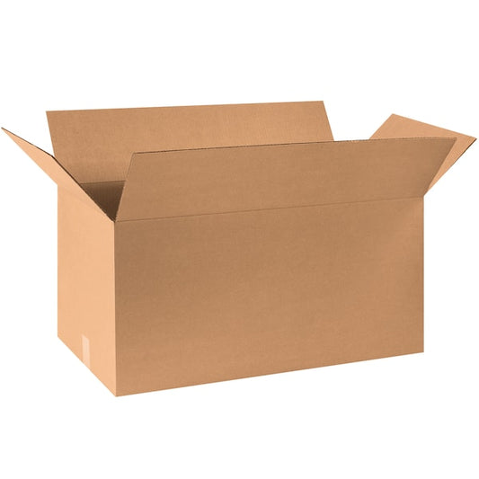 Corrugated Boxes, 30" x 15" x 15", Kraft, 15/Bundle