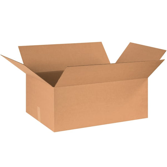 Corrugated Boxes, 30" x 20" x 12", Kraft, 15/Bundle