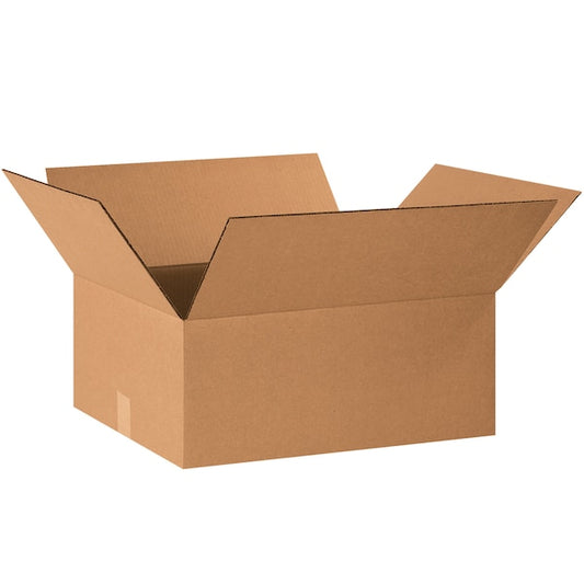 Corrugated Boxes, 20" x 16" x 8", Kraft, 25/Bundle