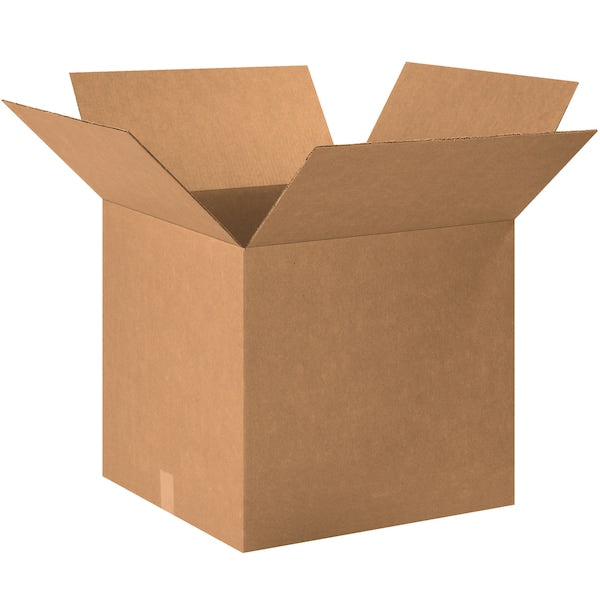Corrugated Boxes, 20" x 20" x 18", Kraft, 10/Bundle