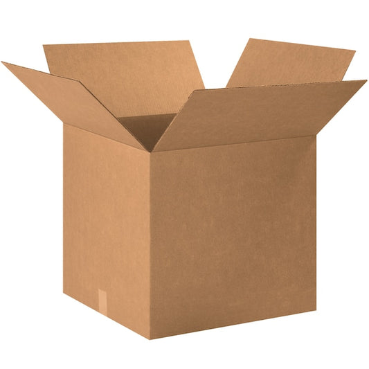 Corrugated Boxes, 20" x 20" x 18", Kraft, 10/Bundle