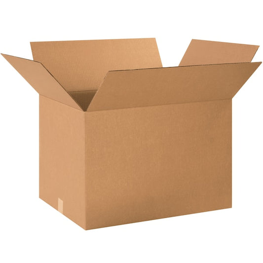 Corrugated Boxes, 24" x 18" x 16", Kraft, 15/Bundle