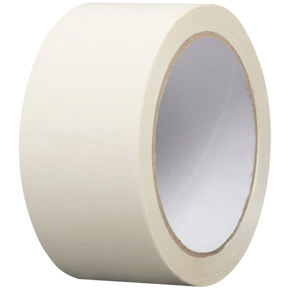 Packaging Tape, 50m L x 48mm W, White, PK36