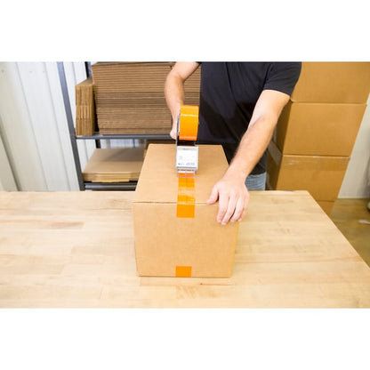 Handheld Tape Dispenser, 72 mm Max. Tape Width. 6 1/4 in Tape Core Dia, Pistol, Plastic, Gray