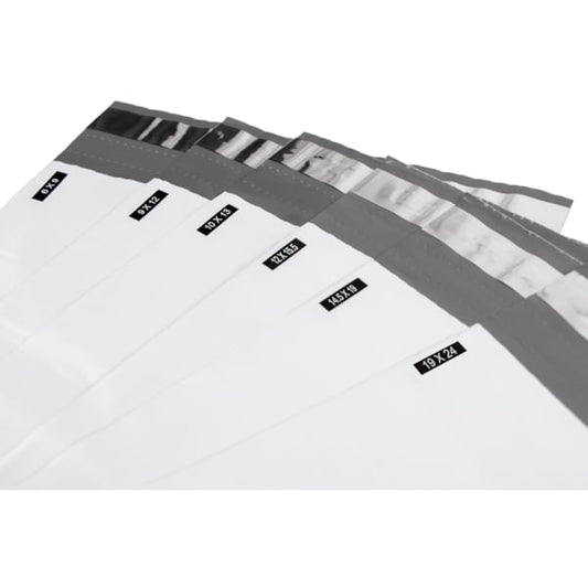 Opaque White Poly Mailer Bag, 2.2, PK500, Material: PE