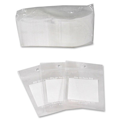 2" x 3" Reclosable Write-On Bags, PK 1000